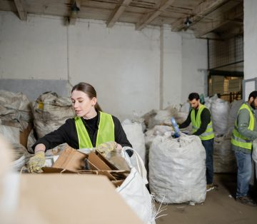 Entrümpelung & Haushaltsauflösung – KHO Dienstleistungen Mitarbeiter bei der Entrümpelung und Sortierung von Haushaltsgegenständen